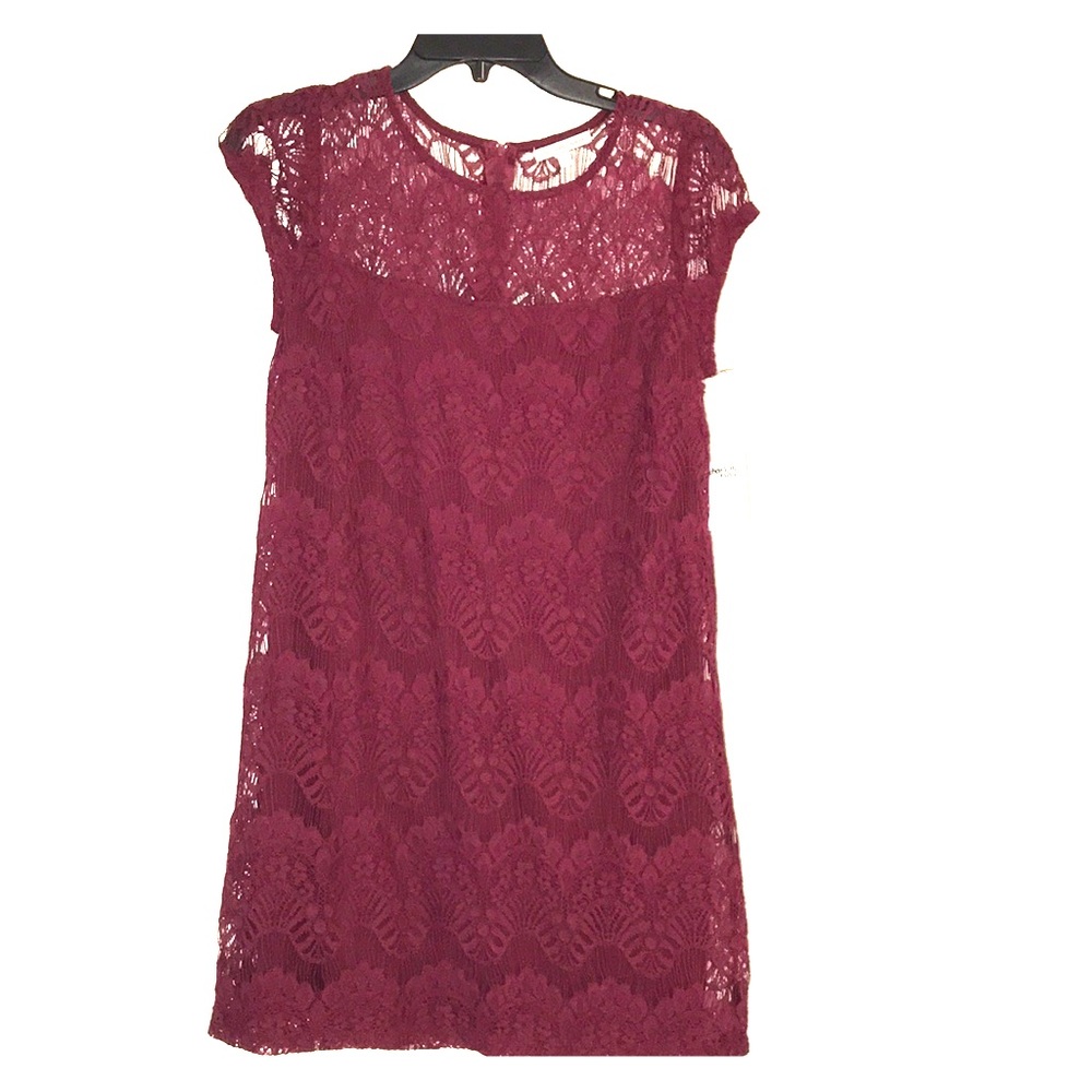 Maroon cocktail dress